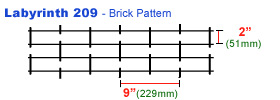 Labyrinth 209 grille drawing