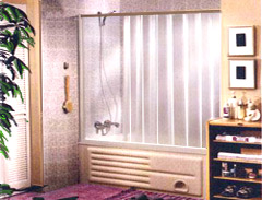 folding shower door for bathtubs