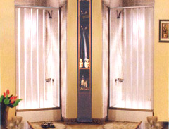 folding shower door for enclosures